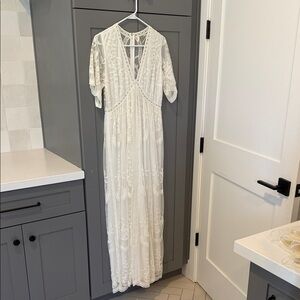 Pinkblush White Lace Maxi Dress